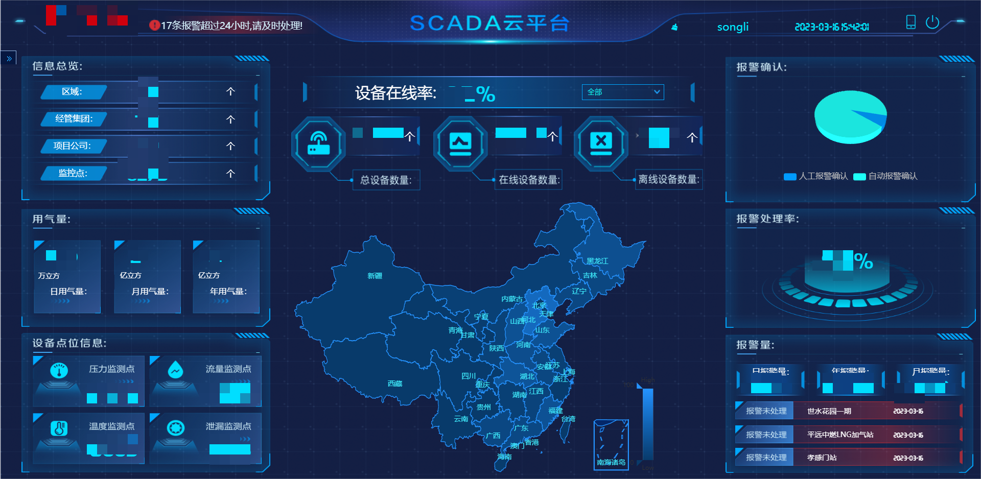 晶湖科技SCADA调度中心-1